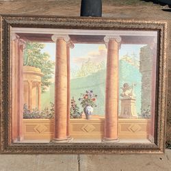 Beautiful Painting With Nice Gold Frame 