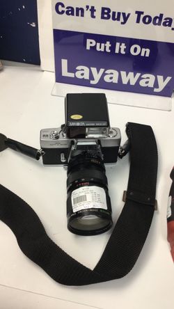 Minolta srt202 camera and lens