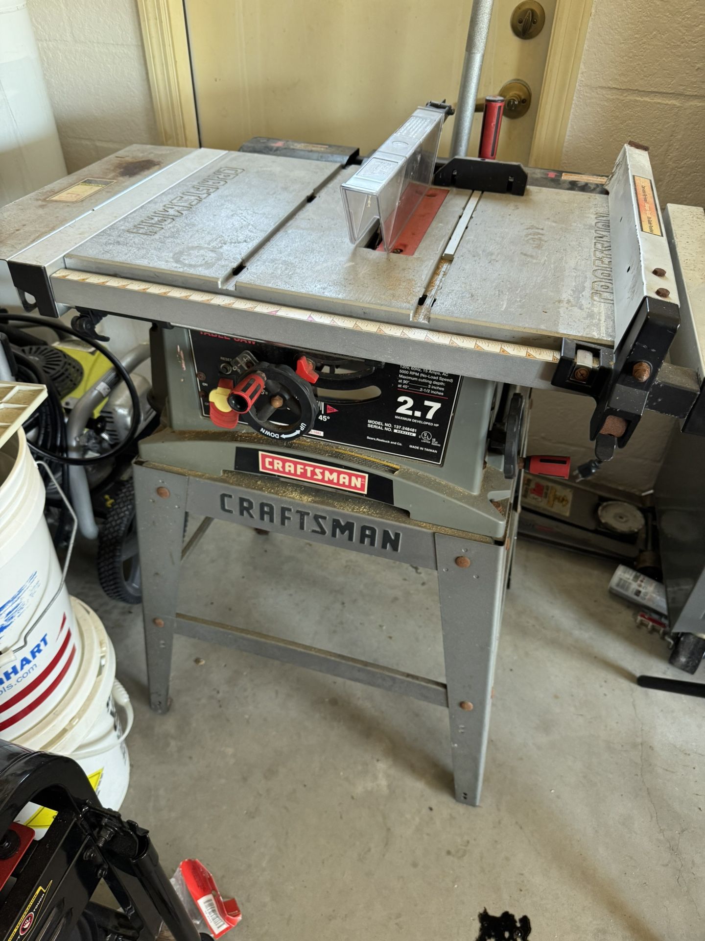 Craftsman Table Saw With Stand