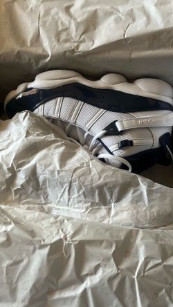 Jordan 6 rings white/ midnight navy blanks/ marine minuit
