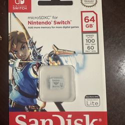 Nintendo Switch Micro SDXC Memory 64GB SD Card