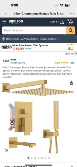 Brand New Shower Head $50 