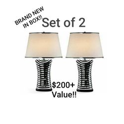 Set of 2 Ore International 28" Lamps