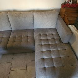 Grey Couch With Storage 