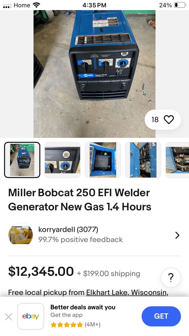 Miller Bobcat Welder Generator