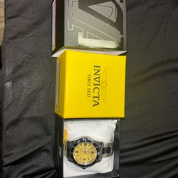 Invicta Specialty Rowan Men's Watch - 40mm (49345) Stainless W/Yellow Dial