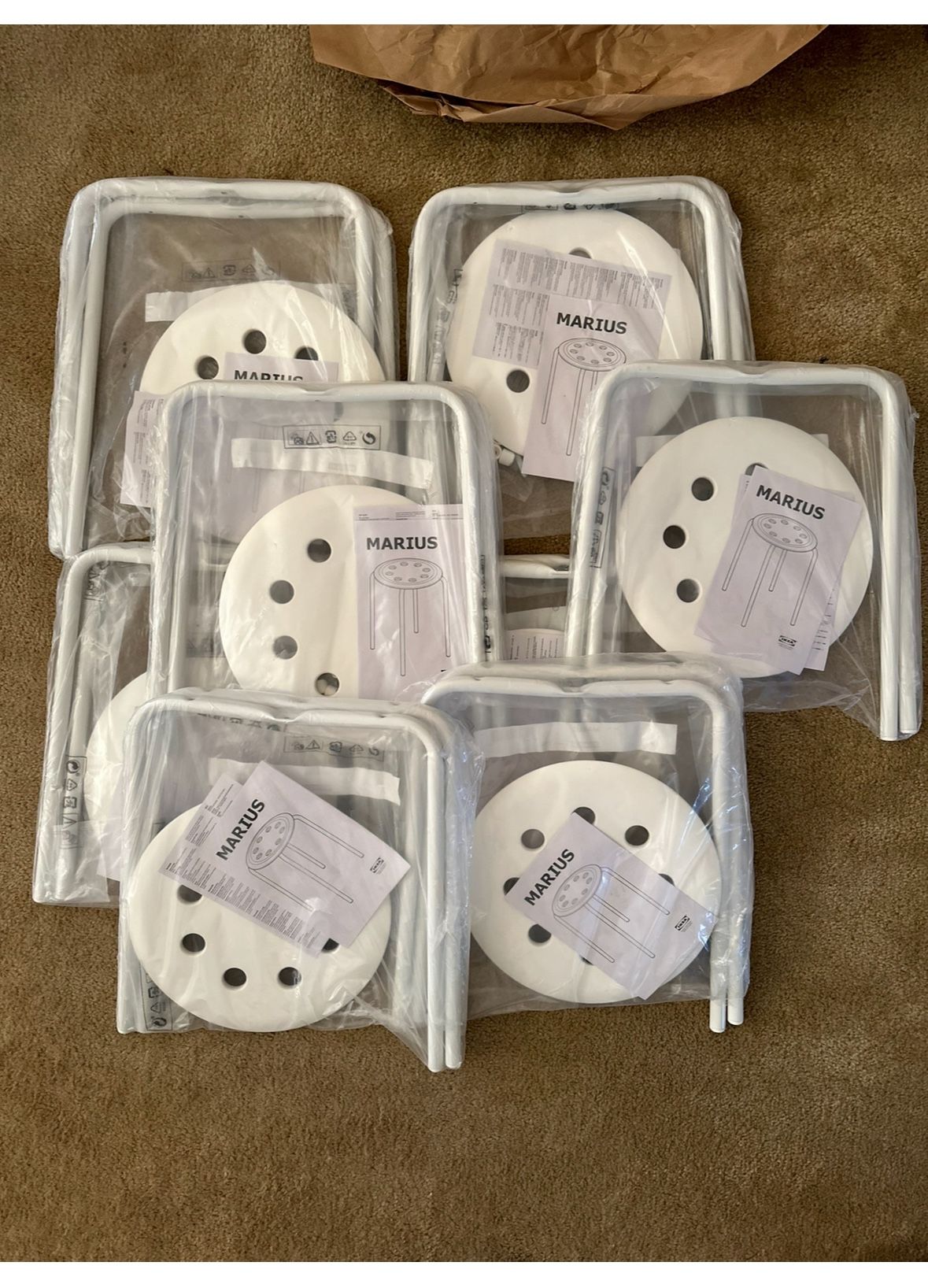 FREE-New IKEA White stools