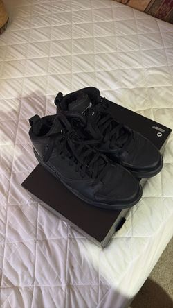 Black High-Top Sneakers with Box