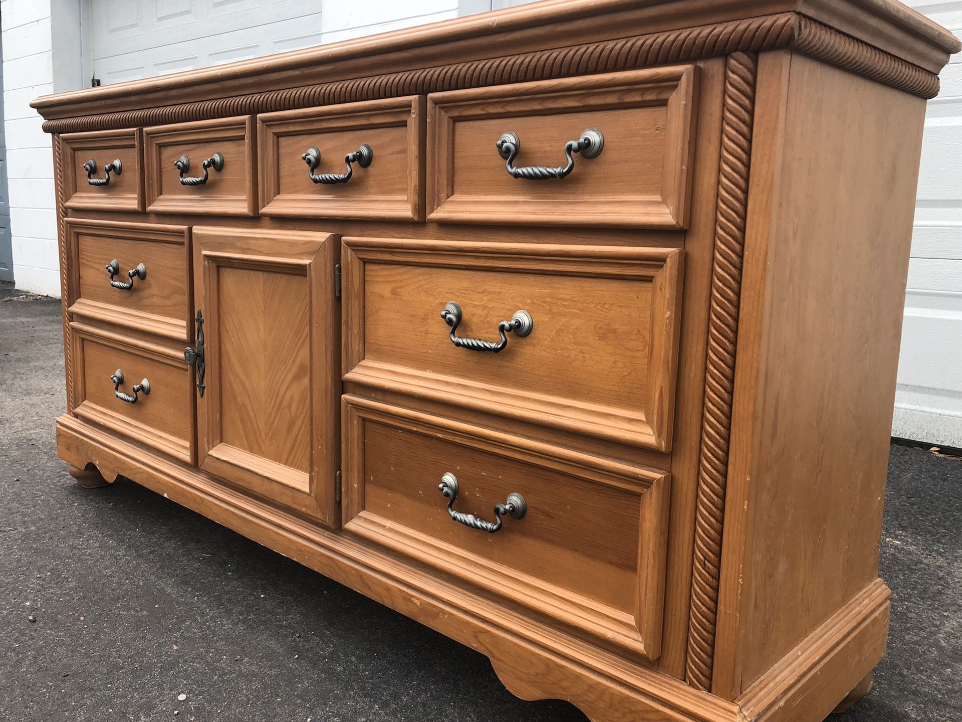 Large wood dresser