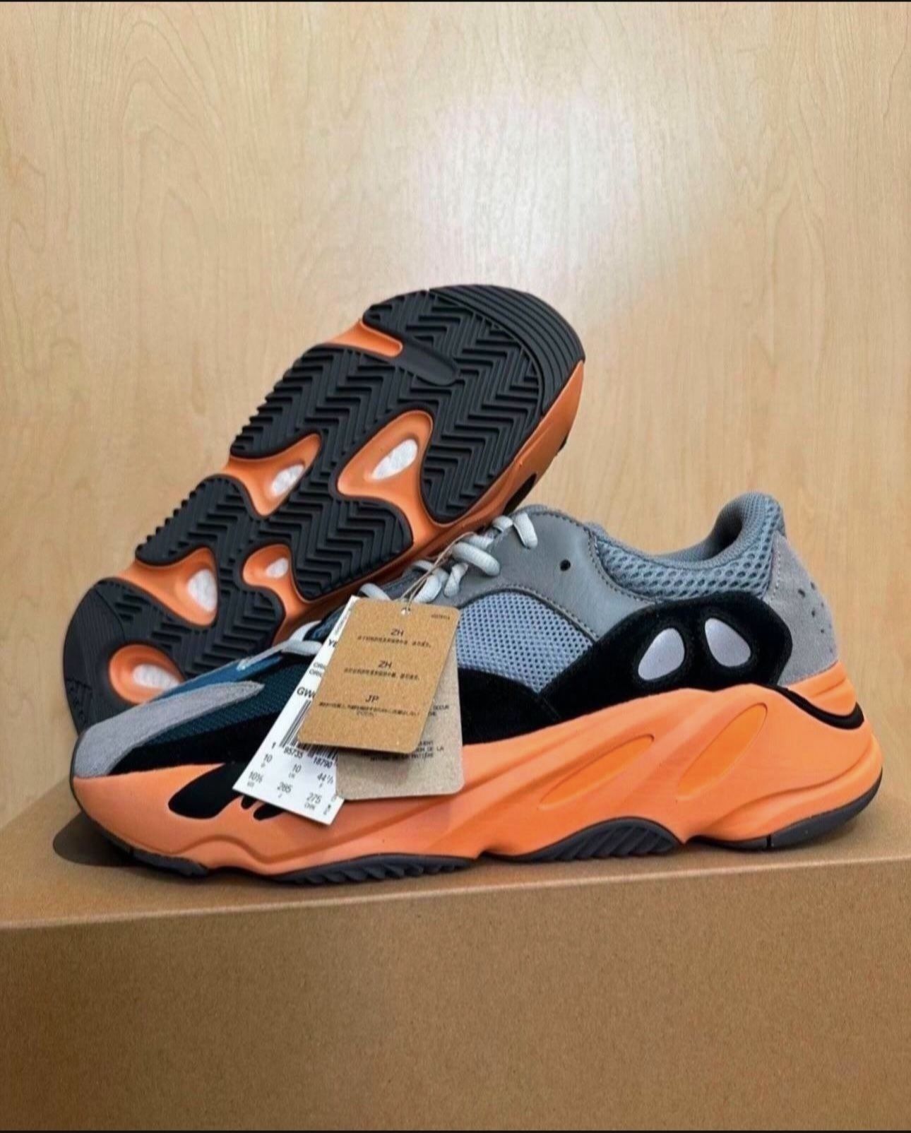 Adidas Yeezy Boost 700 Washed Orange Men's Size 10.5 GW0296 Brand New
