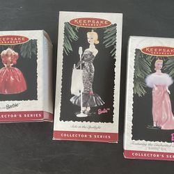Barbie Collector Series Hallmark Ornaments
