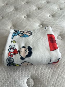 Snoopy throw blanket 49” long by 41”
