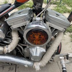 Custom Chopper RevTech VTwin motor 