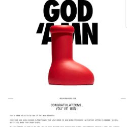 MSCHF Big Red Boot