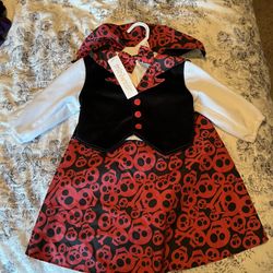 Skulls Halloween Dress with Cape. New with tags. Size-12months