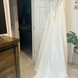A Line ivory Gown