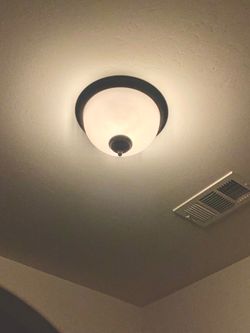 Ceiling Light. Flush Mount . Large . Bronze Color