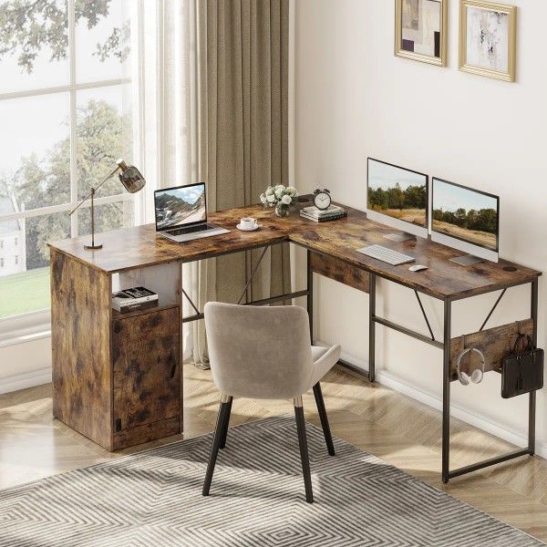 Wayfair Corner Desk w/File Cabinet