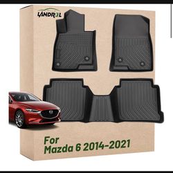New in the box Landrol Car Floor Mats Replacement for Mazda 62014-2021 Heavy Duty Liner Custom Fit All Weather Protection Carpets Coverage Waterproof 