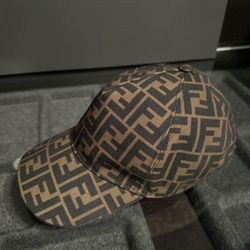 FENDI Brown & Blue 'Forever Fendi' Cap