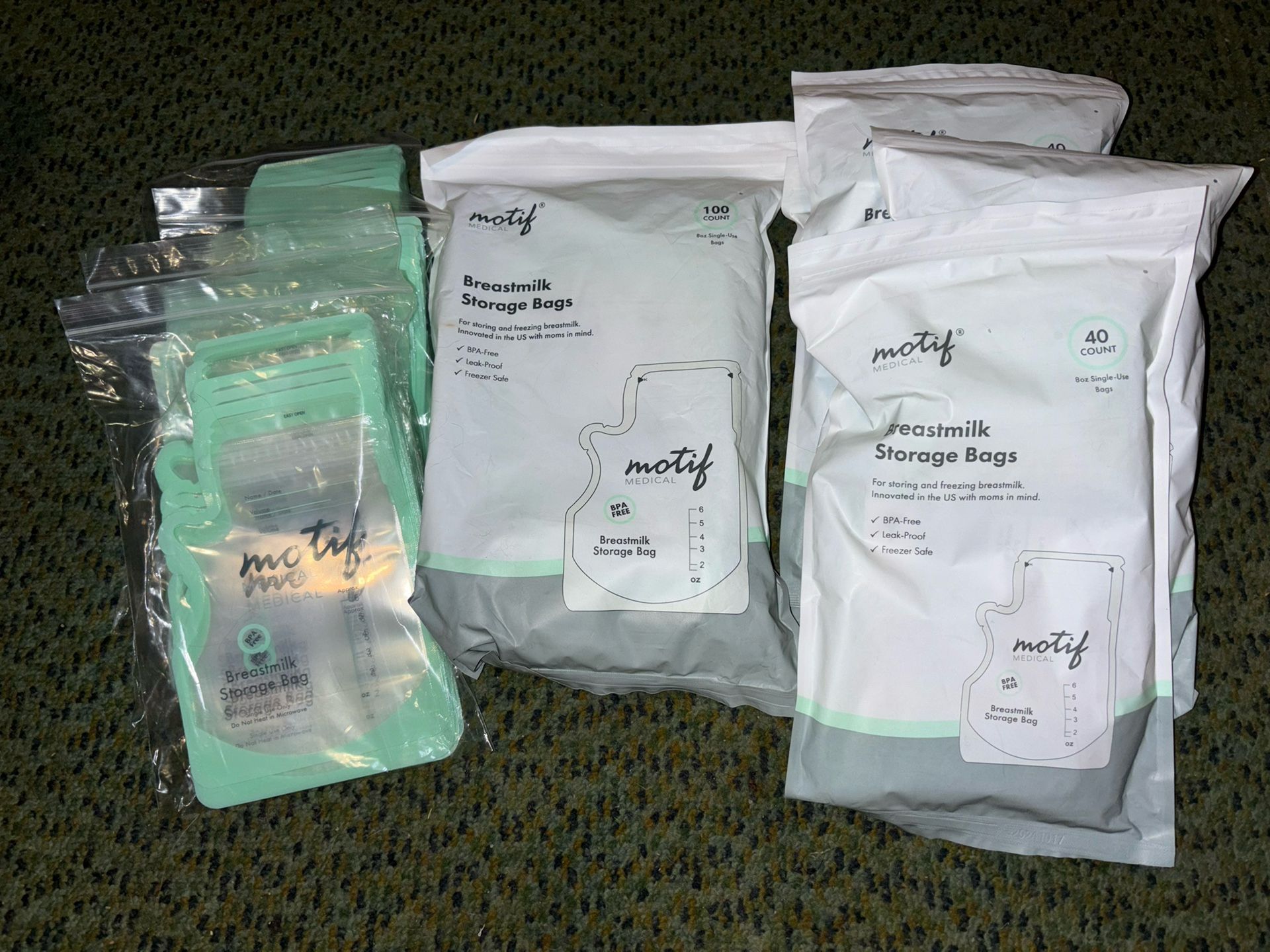 Motif Milk Bags - 478 Count (1 Open) - $45