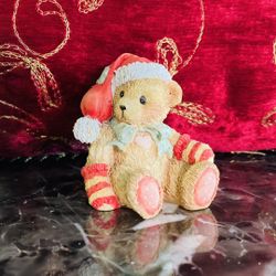 Cherished Teddies, Bear With Red Stocking Cap