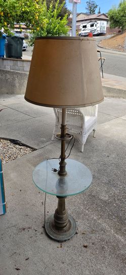 Vintage Stiffel brass Smoker's lamp, mid-century modern