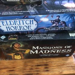 Board Games - Eldritch Horror with Expansion and Mansions of Madness