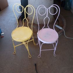 ICE CREAM PARLOR CHAIRS (2)