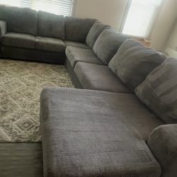 Charcoal Grey L Sectional