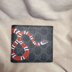 Gucci Black GG King Snake Wallet