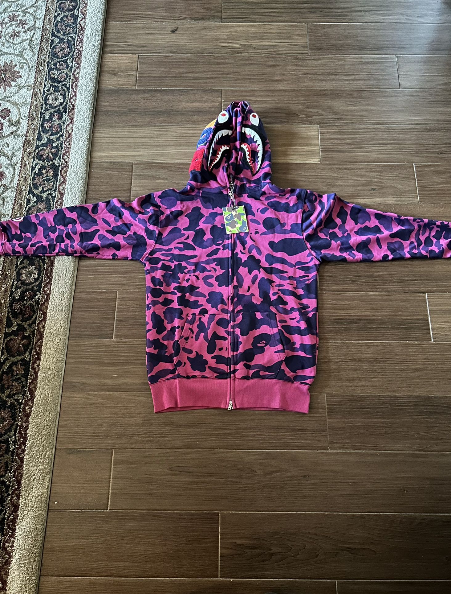 BAPE Color Camo Shark Full Zip Hoodie 