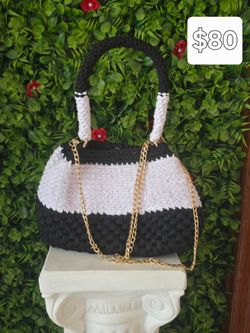 Cartera tejida a Crochet