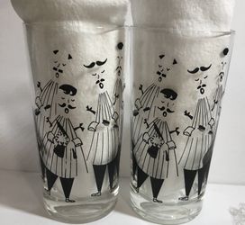 Two Gay Fad Barbershop quartet Glasses