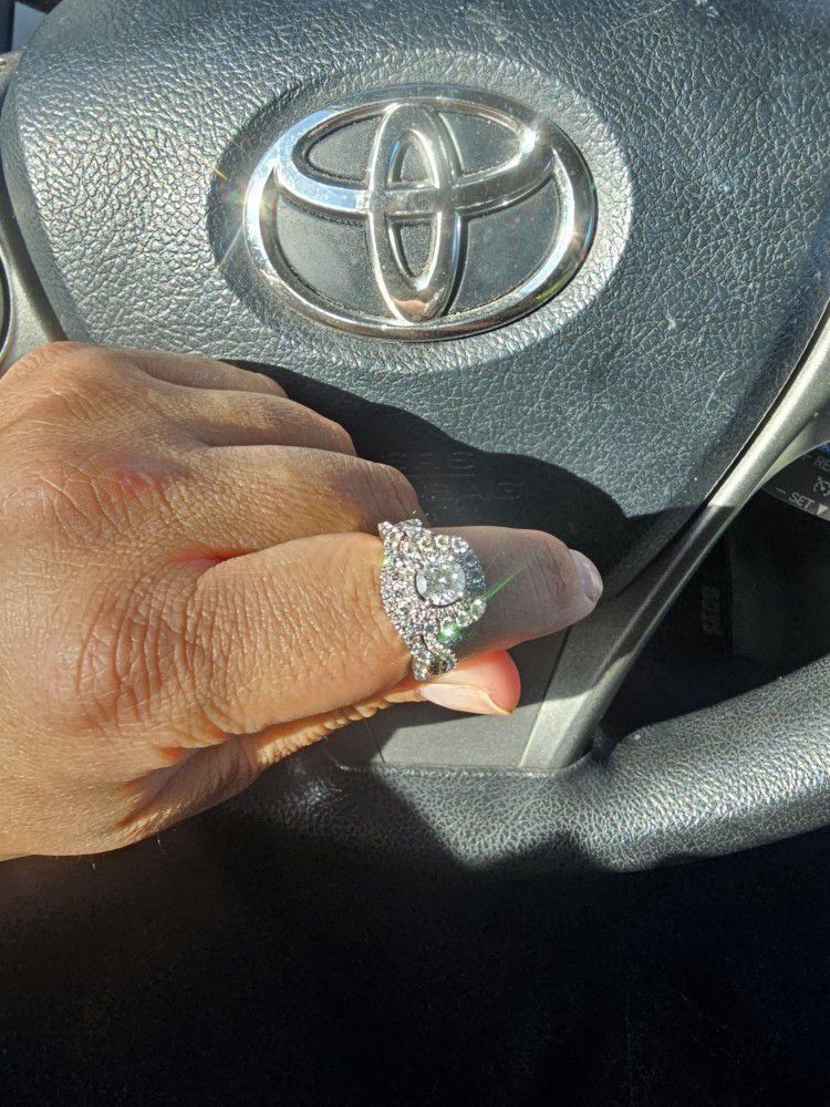 2 CT Diamond wedding ring set