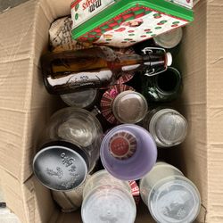 17 Misc Jars Containers Tins