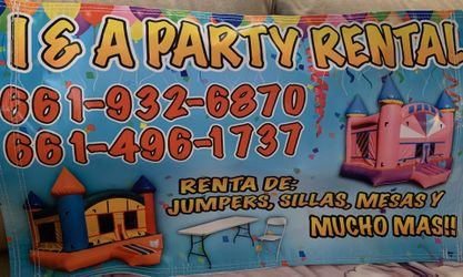 Mesas y sillas para fiestas