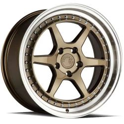 Aodhan DS09 18x8.5 5x114.3 +35 Bronze W/Machined Lip Wheels (We Finance)