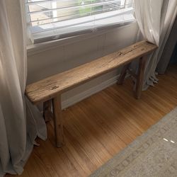 Wooden bench