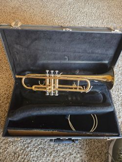 Brass Trumpet with Hard Case