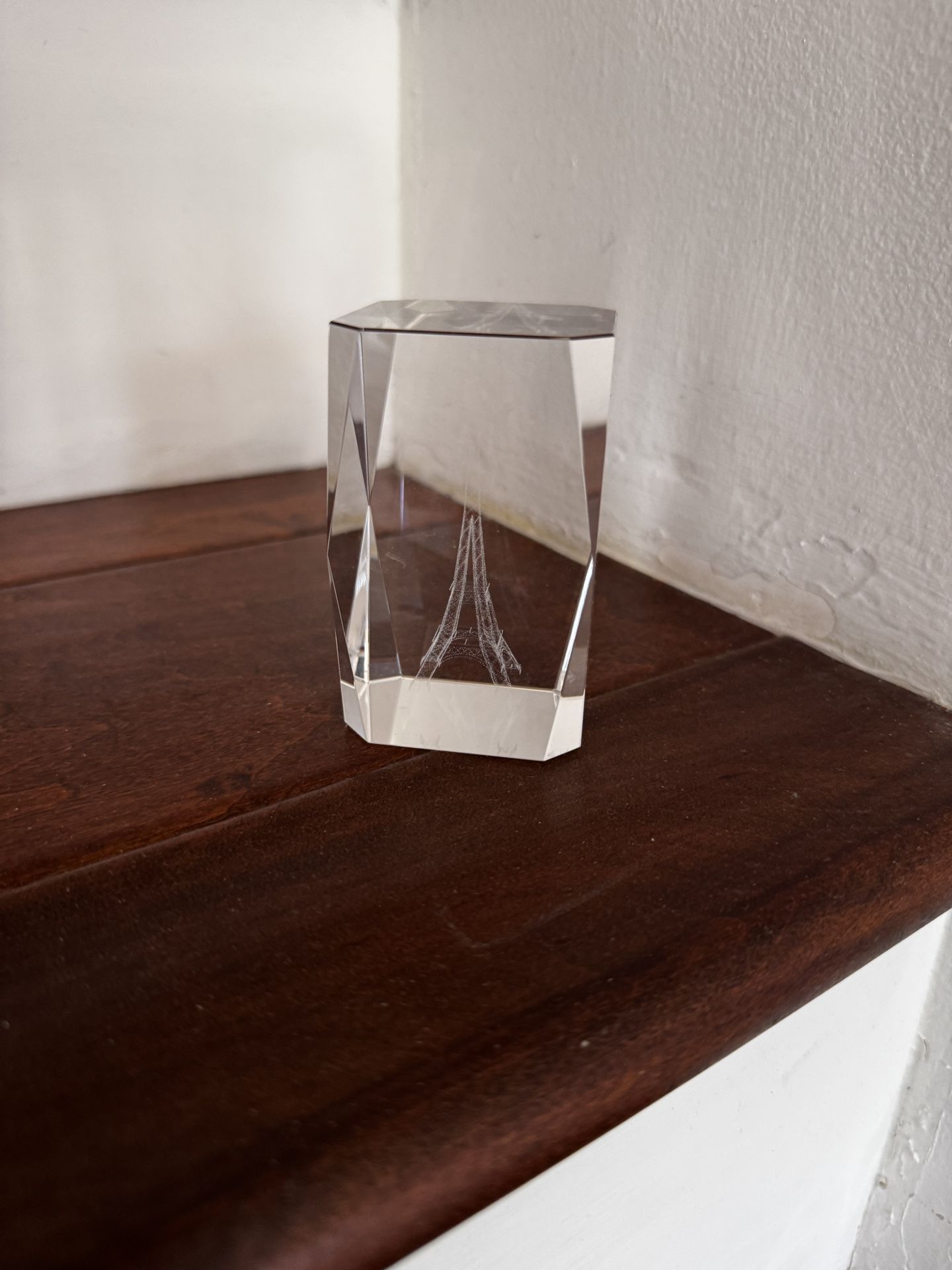 Eiffel Tower Glass Paperweight