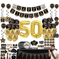 50 Birthday Celebration Decorations 
