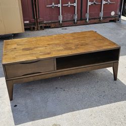 Solid Wood Coffee Table 52" W 30" D 18" H