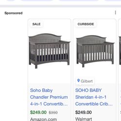Crib W Mattress 100$ New 250 