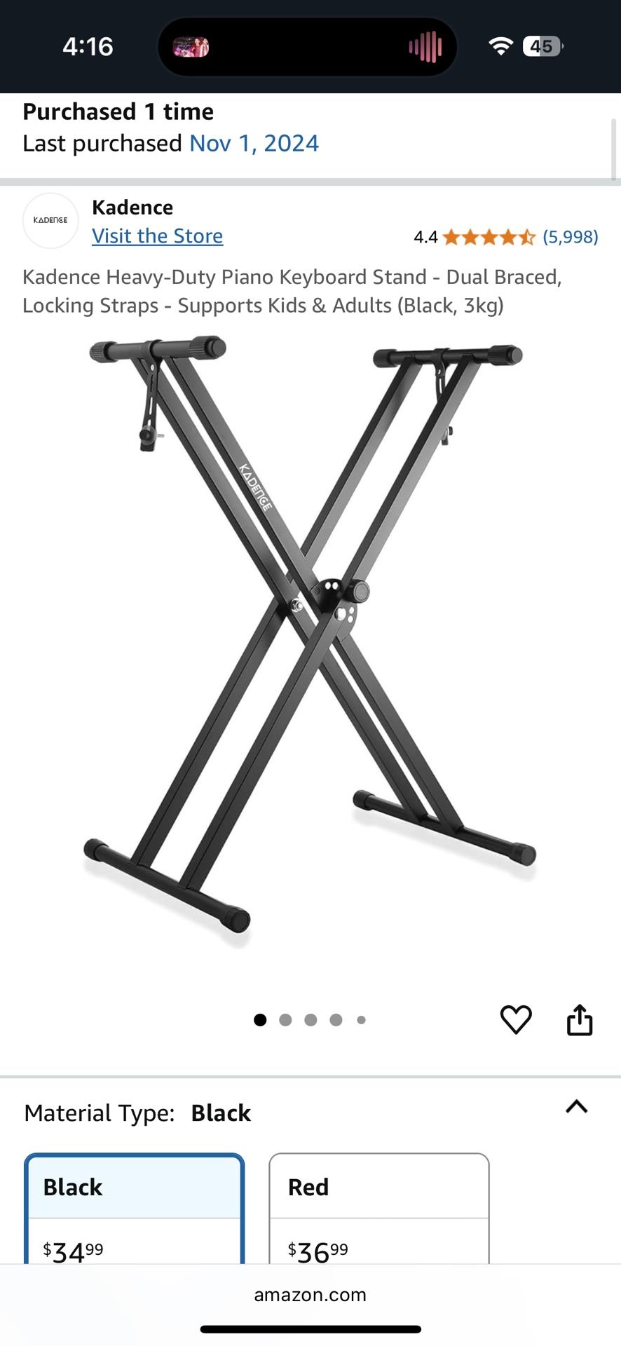 Kadence piano stand