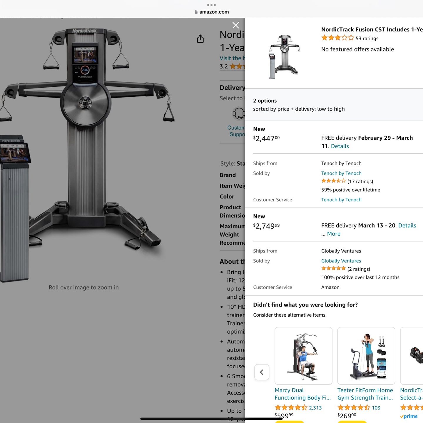 NEW NORDICTRACK I FIT WORKOUT Machine, Did Not Come With The 10i Tablet, But Everything Else.. Retails For $2400-$2700 