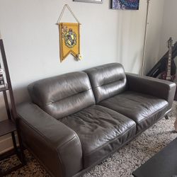 Luxury Italian Leather Couch 
