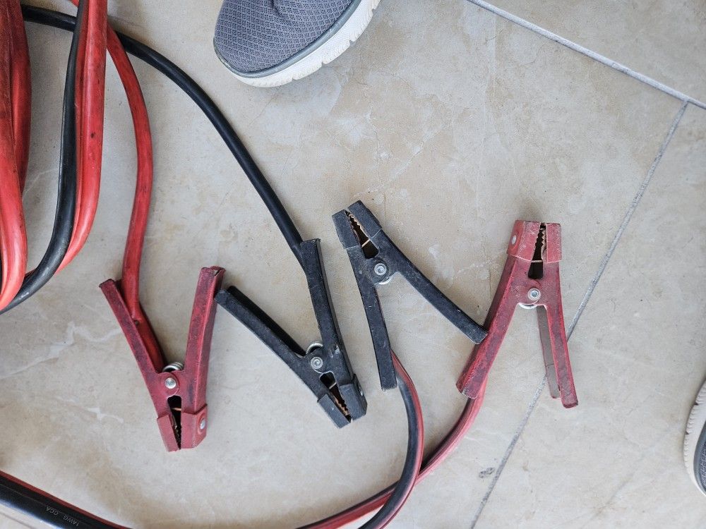 Jumper cables.