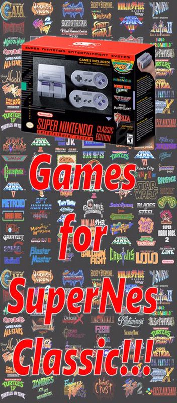 Games for the new Super Nintendo mini!!!