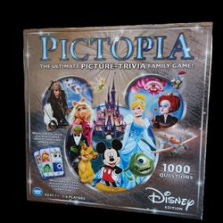 Pictopia Disney Edition Picture-Trivia Family Game Ages 7+ 2014. Complete. Great shape.
